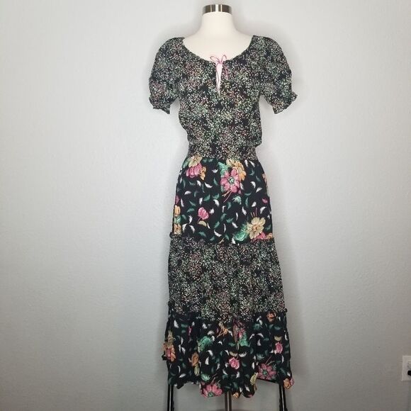 Vintage Union Made Boho Cottagecore Prairie Dress